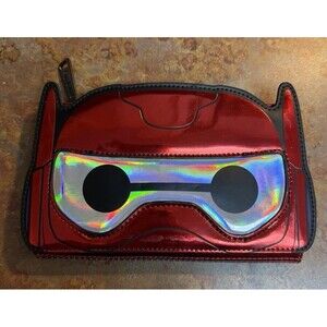 Disney Loungefly Big Hero Six Baymax Battle Mode Cosplay Wallet Red Iridescent